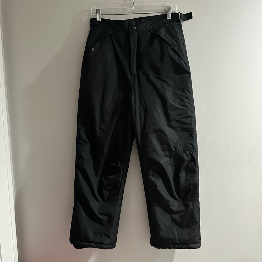 LONDON‎ FOG Kids Black Insulated Snow Ski Pants Size 14-16 Waterproof Winter